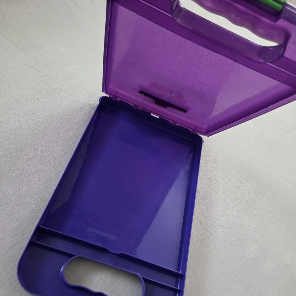 Vintage Lisa Frank Purple Glitter Open Folder Clipboard 90s Girl